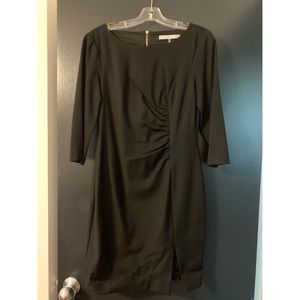 Black Ruched Trina Turk Dress Size 8 NWT